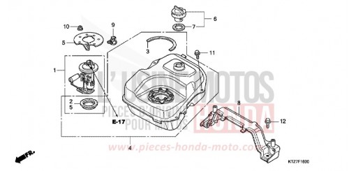 RESERVOIR A CARBURANT PES1258 de 2008